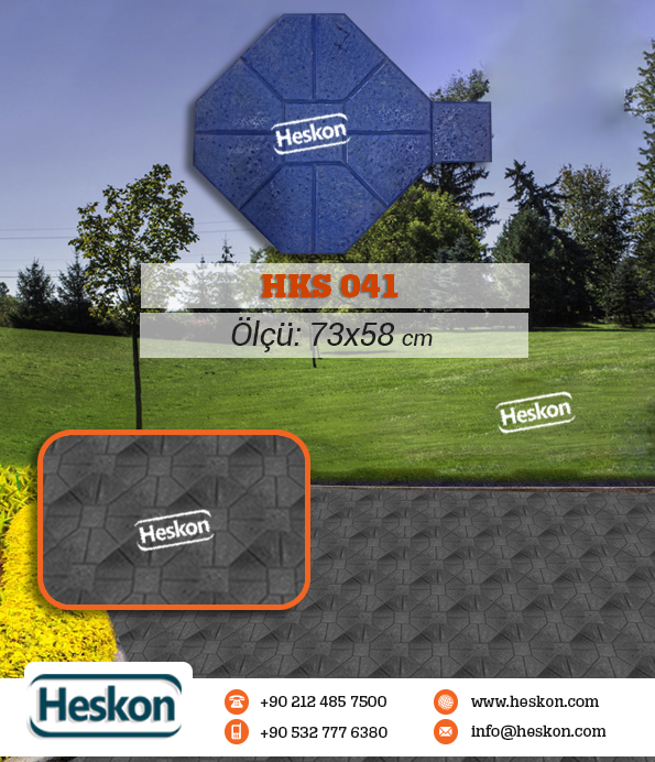 041 Hks Concrete Pattern Stamp Baski Beton Kalibi