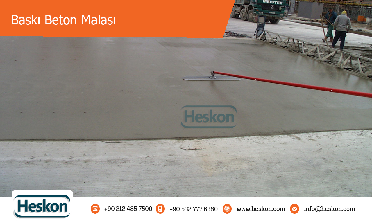 baski beton malasi
